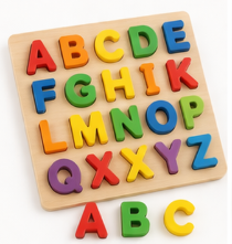 Wooden Alphabet Puzzle Board